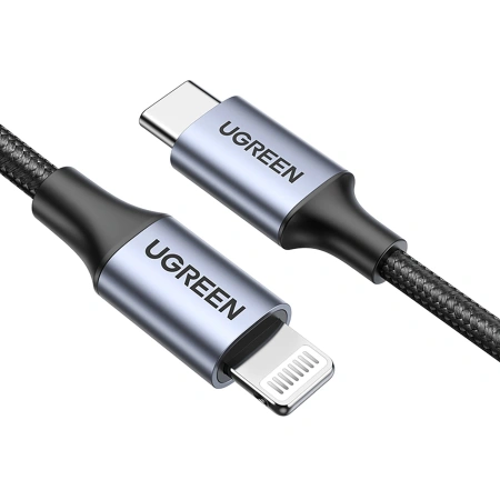 UGREEN KABEL USB-C DO LIGHTNING IPHONE 11 12 13 14 1M MFi SZYBKA TRANSMISJA