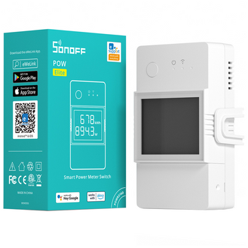 Sonoff POW Elite przekaźnik Wi-Fi z funkcją pomiaru zużycia energii 20A biały (POWR320D)
