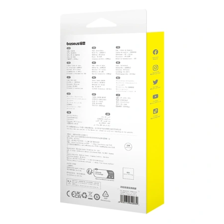 BASEUS PRZEWÓD USB-C 100W DO LAPTOP TELEFON INTELIGENTNY MONITOR