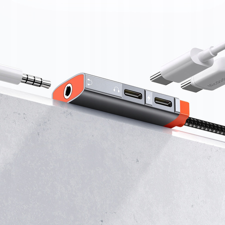 MCDODO ADAPTER USB-C MINI JACK 3,5MM PRZEJŚCIÓWKA KABEL AUX DO SAMSUNG DAC