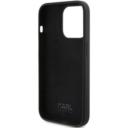 KARL LAGERFELD KLHCP15LSKSBMCK CASE DO IPHONE 15 PRO SILIKONOWE KARL SCRIPT