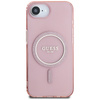 GUESS ETUI IML GLITTER CIRCLE DO IPHONE 16E DO MAGSAFE ELEGANCKIE