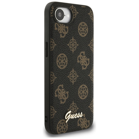GUESS ETUI CASE DO IPHONE 16E PEONY SCRIPT DO MAGSAFE Z LOGO WYSOKA OCHRONA