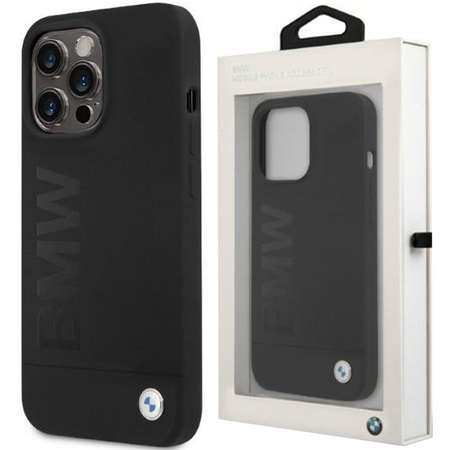 Etui BMW BMHMP13LSLBLBK iPhone 13 Pro / 13 6,1" czarny/black hardcase Silicone Signature Logo Magsafe