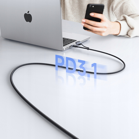 MCDODO KABEL DO ZASILACZA ŁADOWANIA MACBOOK AIR PRO USB-C MAGSAFE 3 140W 2M