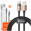 MCDODO KABEL USB-A USB-C SZYBKIE ŁADOWANIE USB TYP C 6A 100W 1M LED ZŁOTY