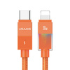 Kabel USAMS U93 30W USB-C do Lightning   1.2m pomarańczowy