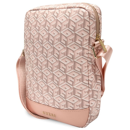 Guess Torba GUTB10HGCFSEP 10różowy/pink GCube Stripe Tablet Bag