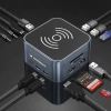 WOZINSKY HUB USB-C 12W 1 Z FUNKCJĄ ŁADOWANIA BEZPRZEWODOWEGO DO LAPTOPA