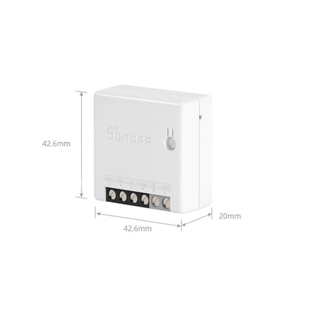 Sonoff ZBMINI inteligentny dopuszkowy przekaźnik ZigBee 3.0 biały (M0802010009)
