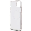 Etui Guess IML GCube MagSafe na iPhone 15 Plus / 14 Plus - brązowe