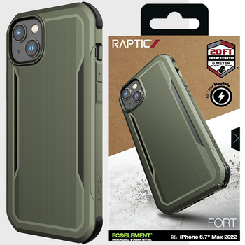 Raptic X-Doria Fort Case etui iPhone 14 Plus z MagSafe pancerny pokrowiec zielony