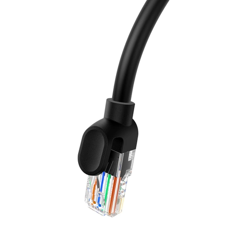 Kabel Ethernet Baseus High Speed Cat 5 RJ-45 1000Mb/s 5m okrągły - czarny