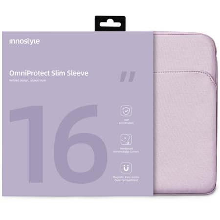 INNOSTYLE TORBA NA LAPTOPA 16 WODOODPORNA ETUI OMNIPROTECT SLIM FIOLETOWA