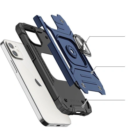 WOZINSKY RING ARMOR ETUI PANCERNE DO IPHONE 14 PLUS MAGNETYCZNY UCHWYT RING