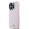 DKNY ETUI LIQUID SILICONE DO IPHONE 14 PRO 6.1 Z LOGO METALOWYM DO MAGSAFE