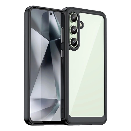 HURTEL ETUI DO SAMSUNG GALAXY S24 FE OUTER SPACE Z RAMKĄ ŻELOWĄ PROTEKCYJNE
