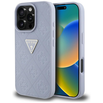 GUESS ETUI TPU DO IPHONE 16 PRO MAX Z LOGO TRIANGLE I METALOWYM ZDOBIENIEM