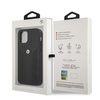 Etui BMW BMHCP12SRSPPK iPhone 12 mini 5,4" czarny/black hardcase Leather Curve Perforate
