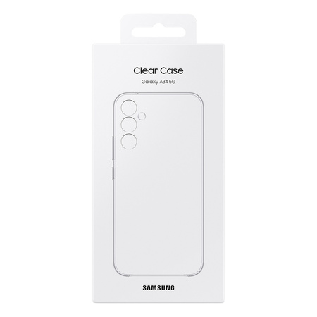 Samsung Clear Cover etui Samsung Galaxy A34 5G żelowy pokrowiec przezroczyste (EF-QA346CTEGWW)