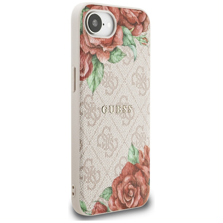 GUESS ETUI CASE MAGNETYCZNE DO IPHONE 16E DO MAGSAFE 4G Z KWIATOWYM PRINTEM