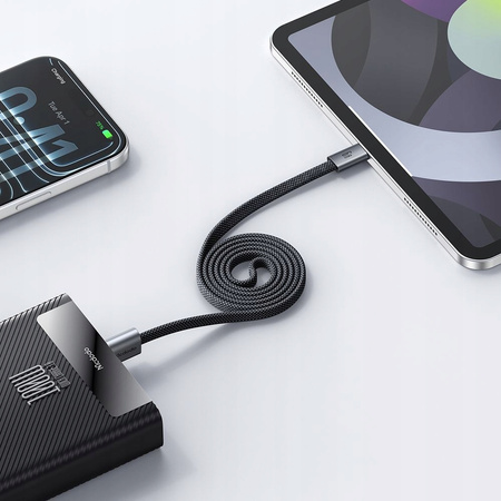 MCDODO KABEL USB-A USB-C SZYBKIE ŁADOWANIE ZWIJANY MAGNETYCZNY 6A 100W 1M