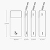 Baseus Bipow powerbank z wyświetlaczem 30000mAh 15W biały (Overseas Edition) + kabel USB-A - Micro USB 0.25m biały (PPBD050202)