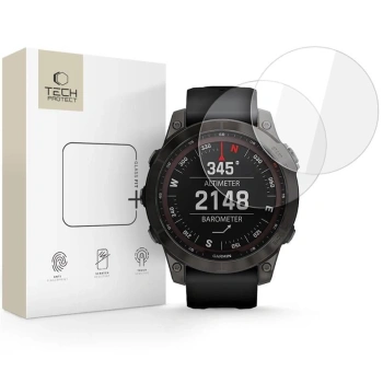TECH-PROTECT SZKŁO HARTOWANE GLASS FIT+ DO GARMIN FENIX 7X 7X PRO 2-PACK