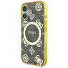 GUESS ETUI HARDCASE IML PEONY DO IPHONE 16 6.1 DO MAGSAFE Z TŁOCZENIEM