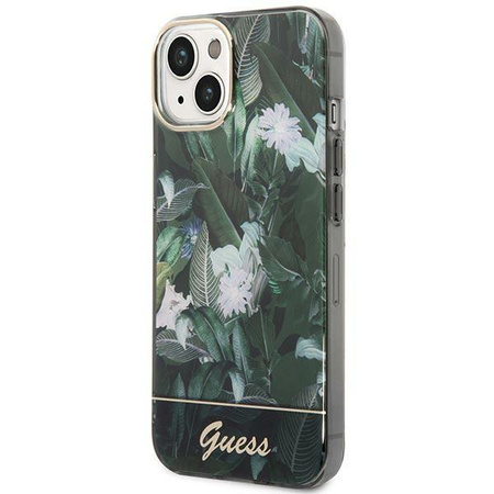 Guess GUHCP14MHGJGHA iPhone 14 Plus 6,7" zielony/green hardcase Jungle Collection