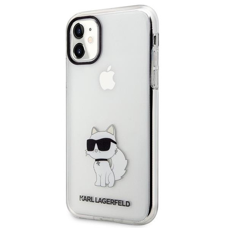 Etui Karl Lagerfeld KLHCN61HNCHTCT na iPhone 11 / Xr - przezroczyste hardcase Ikonik Choupette