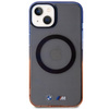 Etui BMW BMHMP14SHTGE na iPhone 14 - szare hardcase Gradient Bumper MagSafe