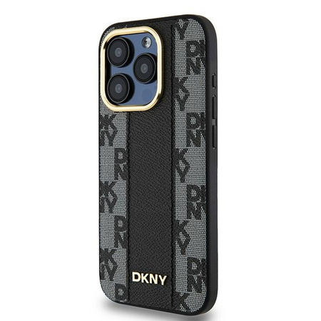 DKNY POKROWIEC HARDCASE DO IPHONE 15 PRO MAX DO MAGSAFE SKÓRZANY CHECKERED