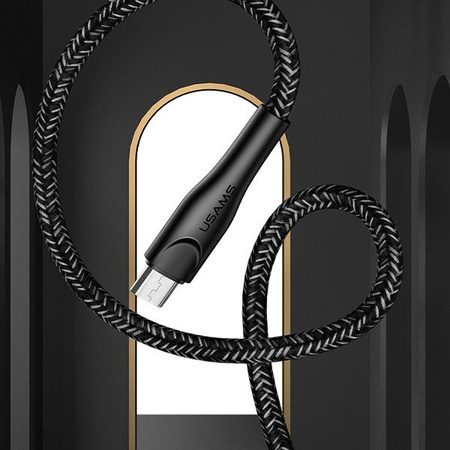 USAMS KABEL PLECIONY MICRO USB 2M DO TELEFONÓW SZYBKIE ŁADOWANIE NA PREZENT