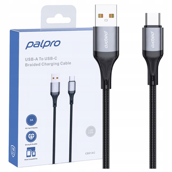 PALPRO KABEL USB-A USB-C SZYBKIE ŁADOWANIE DO SAMSUNG APPLE 3A PD 1M