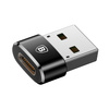 Baseus adapter przejściówka ze złącza USB Type-C na USB czarny (CAAOTG-01)