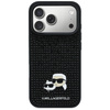 Etui Karl Lagerfeld Rhinestones          Karl&Choupette Pin do iPhone 17 Pro czarny