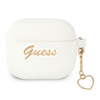 Guess GUA3LSCHSH AirPods 3 cover biały/white Silicone Charm Heart Collection