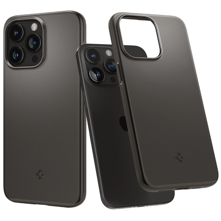 Etui Spigen Thin Fit na iPhone 15 Pro Max - metaliczny szary