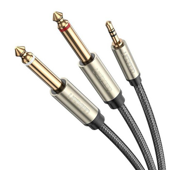 UGREEN KABEL AUDIO TRS 3.5 MM DO 2X TS 6.35 MM DO SPRZĘTU MUZYCZNEGO 3M