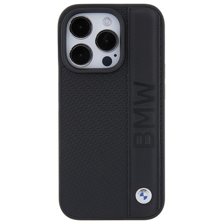BMW ETUI HARDCASE LEATHER TEXTURED STRIPE DO IPHONE 15 PRO MAX 6.7