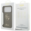 Etui Guess Silicone Big 4G Script do     iPhone 17 Pro brązowy