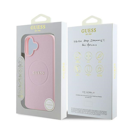 GUESS ETUI HARDCASE DO IPHONE 16 PLUS 6.7 DO MAGSAFE GRINDED RING POKROWIEC