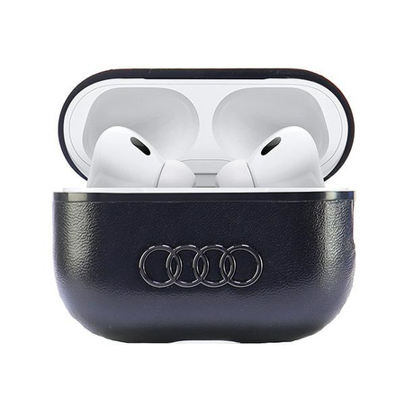 AUDI POKROWIEC LEATHER DO AIRPODS PRO 2 ETUI Z WIELKIM LOGO WYSOKA JAKOŚĆ