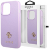 Etui Guess GUHCP13SPS4MU na iPhone 13 mini purpurowy/purple hardcase Saffiano 4G Small Metal Logo