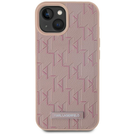 KARL LAGERFELD ETUI LEATHER MONOGRAM DO IPHONE 15 PRO DO MAGSAFE LOGO