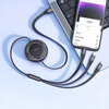 MCDODO KABEL USB 3W1 ZWIJANY SZYBKIE ŁADOWANIE USB-C LIGHTNING MICRO 66W