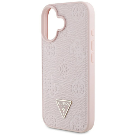 GUESS ETUI DO IPHONE 16 PEONY DO MAGSAFE Z LOGO TRIANGLE GRINED HOT STAMP