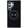 Etui BMW M Silicone Printed Ring MagSafe na Samsung Galaxy S24 Ultra - czarne