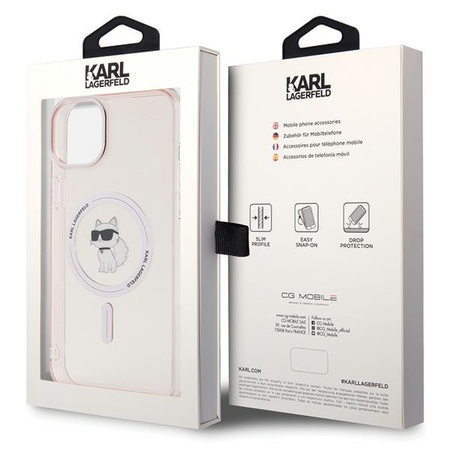 KARL LAGERFELD ETUI HARDCASE DO IPHONE 15 PLUS 6.7 DO MAGSAFE CHOUPETTE